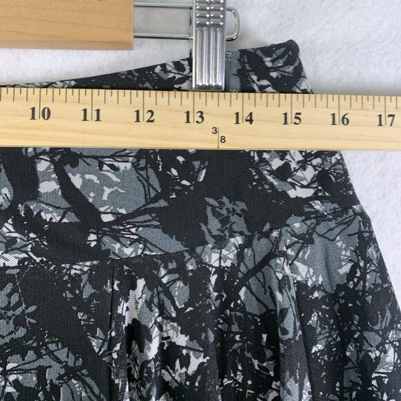 Womens Abstract Floral Mesh Midi Skirt Dark Romantic Fairy Grunge Office Church - Picture 7 of 13